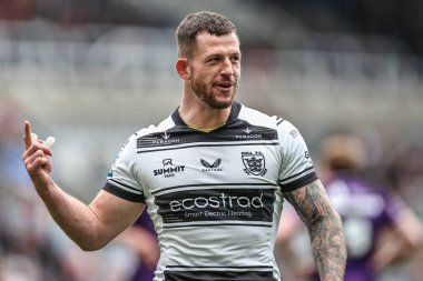 Hull FC 'den Cade Cust, Betfred Magic Weekend 2025 maçında Huddersfield Giants vs Hull FC' ye karşı St. James 's Park, Newcastle, İngiltere, 4 Mayıs 2025