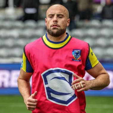 Wigan Warriors 'dan Ethan Havard Betfred Magic Weekend 2025 maçı Huddersfield Giants vs Hull FC' ye karşı St. James 's Park, Newcastle, 4 Mayıs 2025