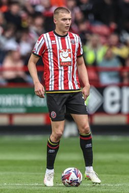 Sheffield United takımından Alfie Gilchrist 3 Mayıs 2025 'te Bramall Lane, Sheffield, İngiltere' de Sheffield United ve Blackburn Rovers maçında karşılaşacak.