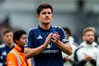 Manchester United takımlarından Harry Maguire, Premier League maçı Brentford Manchester United 'a karşı 4 Mayıs 2025' te Londra 'daki Gtech Community Stadyumu' nda oynanan maçın ardından yenilgiyi kabul etti.