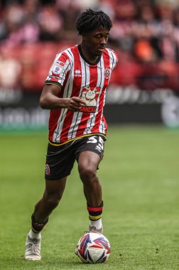 Sheffield United takımından Andre Brooks, 3 Mayıs 2025 'te Sheffield United' a karşı Bramall Lane, Sheffield, İngiltere 'de oynanan Blackburn Rovers maçında
