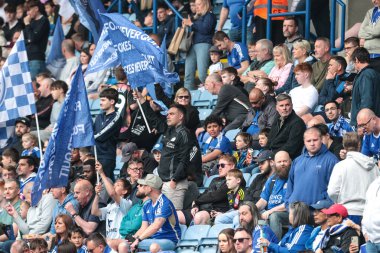 Leicester City taraftarları Premier League maçı sırasında Leicester City, Southampton 'a karşı King Power Stadyumu, Leicester, İngiltere, 3 Mayıs 2025