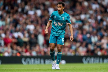 AFC Bournemouth takımından Tyler Adams, 3 Mayıs 2025 'te Birleşik Krallık' taki Emirates Stadyumu 'nda oynanan Premier League maçında Arsenal ile Bournemouth karşılaşacak.