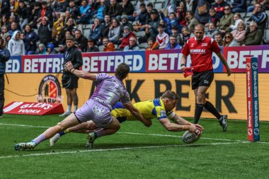 Warrington Wolves takımından Matt Dufty, 4 Mayıs 2025 'te oynanan Betfred Magic Weekend 2025 maçında Huddersfield Giants vs Hull FC' ye karşı St.James 's Park, Newcastle, İngiltere