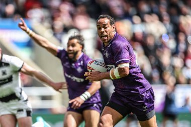 Huddersfield Giants 'dan Leroy Cudjoe, Betfred Magic Weekend 2025 maçında Huddersfield Giants vs Hull FC' ye karşı St. James 's Park, Newcastle, İngiltere, 4 Mayıs 2025