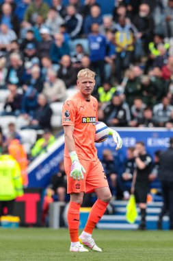 Aaron Ramsdale Southampton Premier League maçında kaleci Leicester City, Southampton 'a karşı King Power Stadyumu, Leicester, 3 Mayıs 2025