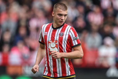 Sheffield United takımından Alfie Gilchrist 3 Mayıs 2025 'te Bramall Lane, Sheffield, İngiltere' de Sheffield United ve Blackburn Rovers maçında karşılaşacak.