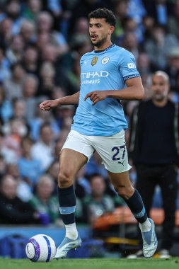Manchester City 'den Matheus Nunes Premier League maçında Manchester City ile Wolverhampton Wanderers arasında Etihad Stadyumu, Manchester, 2 Mayıs 2025