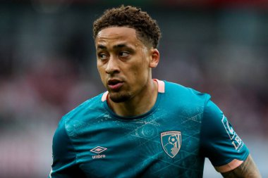 AFC Bournemouth takımından Marcus Tavernier, 3 Mayıs 2025 'te Birleşik Krallık' taki Emirates Stadyumu 'nda oynanan Premier League karşılaşmasında görülüyor.