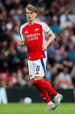 Arsenal 'den Martin Odegaard, 3 Mayıs 2025' te Birleşik Krallık 'taki Emirates Stadyumu' nda oynanan Premier League maçında Arsenal, Bournemouth 'a karşı.