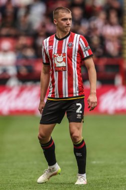 Sheffield United takımından Alfie Gilchrist 3 Mayıs 2025 'te Bramall Lane, Sheffield, İngiltere' de Sheffield United ve Blackburn Rovers maçında karşılaşacak.