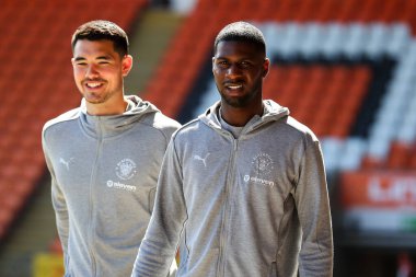 Blackpool 'dan Odel Offiah, 3 Mayıs 2025' te Bloomfield Road, Blackpool 'da oynanan Blackpool-Bristol Rover maçı öncesinde geldi.