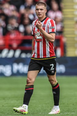 Sheffield United takımından Alfie Gilchrist 3 Mayıs 2025 'te Bramall Lane, Sheffield, İngiltere' de Sheffield United ve Blackburn Rovers maçında karşılaşacak.