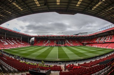 Bramall Lane 'in, 3 Mayıs 2025' te Bramall Lane, Sheffield, İngiltere 'de oynanan ve Sheffield United' ın Blackburn Rovers 'a karşı oynadığı karşılaşma öncesi genel bir görüntüsü.