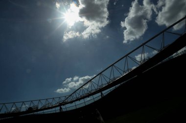 3 Mayıs 2025 'te Birleşik Krallık, Londra' daki Emirates Stadyumu 'nda oynanan Premier League karşılaşması öncesinde Emirates Stadyumu' nun genel bir görüntüsü.