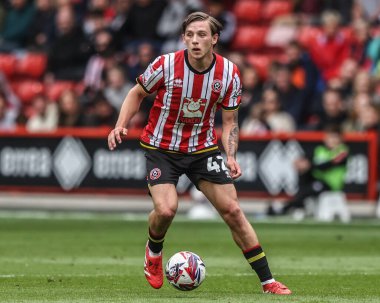 Sheffield United takımından Sydie Peck 3 Mayıs 2025 'te Bramall Lane, Sheffield, İngiltere' de Sheffield United ve Blackburn Rovers maçında karşılaşacak.