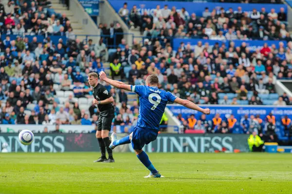 Leicester City 'den Jamie Vardy, 3 Mayıs 2025' te King Power Stadyumu 'nda Leicester City ile Southampton arasında oynanan Premier League maçında gol attı.