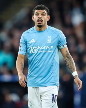 Nottingham Ormanı 'ndan Morgan Gibbs-White Premier League maçı sırasında Crystal Palace, Nottingham Ormanı' na karşı Selhurst Park, Londra, Birleşik Krallık, 5 Mayıs 2025
