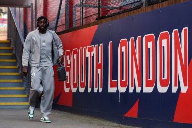 Nottingham Ormanı 'ndan İbrahim Sangar, 5 Mayıs 2025' te İngiltere 'de Selhurst Park, Londra' da oynanan Premier League maçı öncesinde Kristal Saray 'a karşı Nottingham Ormanı' na geldi.
