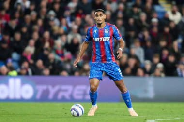 Crystal Palace 'dan Maxence Lacroix, Premier League maçı sırasında İngiltere' nin Selhurst Park kentinde oynanan Crystal Palace - Nottingham Forest maçında görev başında.