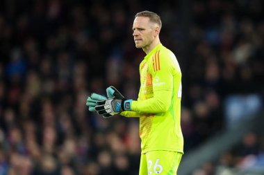Nottingham Ormanı 'ndan Matz Sels Premier League maçı sırasında Crystal Palace, Nottingham Ormanı' na karşı Selhurst Park, Londra, İngiltere, 5 Mayıs 2025