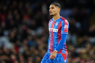 Kristal Saray 'dan Maxence Lacroix Premier League maçı sırasında Crystal Palace, Nottingham Ormanı' na karşı Selhurst Park, Londra, İngiltere, 5 Mayıs 2025