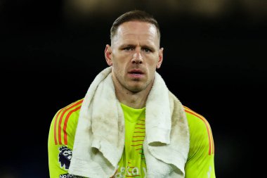 Nottingham Ormanı 'ndan Matz Sels Premier League maçı sırasında Crystal Palace, Nottingham Ormanı' na karşı Selhurst Park, Londra, İngiltere, 5 Mayıs 2025