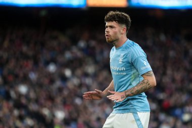 Nottingham Ormanı 'ndan Neco Williams, 5 Mayıs 2025' te İngiltere 'nin Selhurst Park kentinde oynanan Premier League maçı sırasında tepki gösterdi.