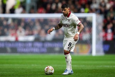 Sheffield United takımından Gustavo Hamer, 8 Mayıs 2025 tarihinde Bristol City ile Sheffield United 'ın Ashton Gate, Bristol, İngiltere' de oynanan yarı final maçında maç yapıyor.