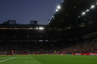 UEFA Avrupa Ligi yarı final maçında Old Trafford, Manchester United ile Athletic Bilbao maçının genel görünümü, 8 Mayıs 202