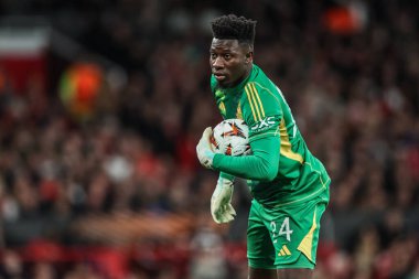 Manchester United ile Manchester United arasında oynanan UEFA Avrupa Ligi yarı final maçı sırasında Manchester United, Old Trafford, Manchester, İngiltere 'de Atletik Bilbao' ya karşı 8 Mayıs 2022