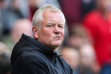Chris Wilder, Sheffield United 'ın teknik direktörü. 8 Mayıs 202 tarihinde Bristol City ile Sheffield United arasında oynanan yarı final maçı sırasında İngiltere' nin başkenti Bristol 'da oynandı.