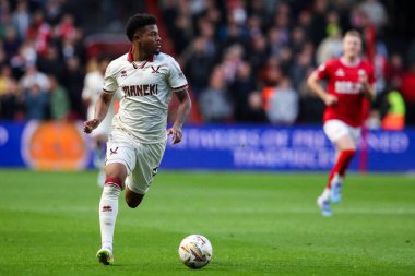 Sheffield United takımından Rhian Brewster, Bristol City ile Sheffield United arasında oynanan ve 8 Mayıs 202 tarihinde oynanan, Bristol, İngiltere 'nin başkenti Ashton Gate' te oynanan yarı final maçında topu aldı.