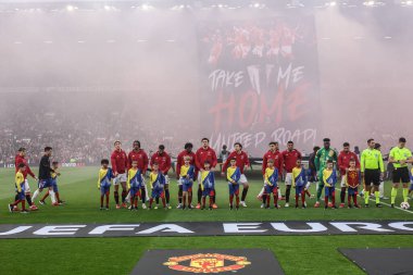 Manchester United, UEFA Avrupa Ligi yarı final maçı için Old Trafford, Manchester, Birleşik Krallık 'ta Manchester United ile Athletic Bilbao maçına çıktı.
