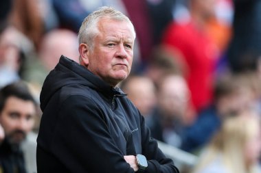 Chris Wilder, Sheffield United 'ın teknik direktörü. 8 Mayıs 202 tarihinde Bristol City ile Sheffield United arasında oynanan yarı final maçı sırasında İngiltere' nin başkenti Bristol 'da oynandı.