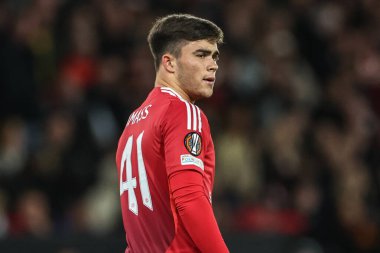 Manchester United ile Manchester United arasında oynanan UEFA Avrupa Ligi yarı final maçı sırasında Manchester United, Old Trafford, Manchester, Birleşik Krallık 'ta oynanan