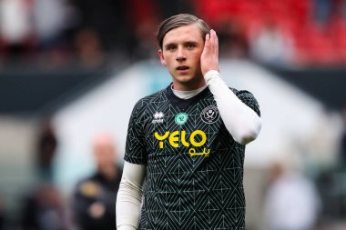 Sheffield United takımından Sydie Peck, 8 Mayıs 2025 'te İngiltere' nin başkenti Bristol 'da oynanan Bristol City' nin Sheffield United 'a karşı oynadığı yarı final maçı öncesinde oynanan maç öncesi ısınma maçında