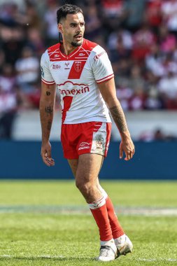 Hull KR takımının Tyrone May 'i Betfred Challenge Kupası yarı final maçı sırasında Hull KR, LNER Halk Stadyumu' nda Catalans Dragons 'a karşı, 10 Mayıs 2025