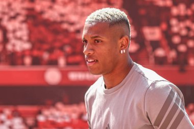 Nottingham Ormanı 'ndan Danilo Premier Lig maçı sırasında Nottingham Forest, Leicester City' ye karşı 11 Mayıs 2025 'te Nottingham, İngiltere' de.