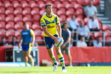 Warrington Wolves 'tan Stefan Ratchford 11 Mayıs 2025' te İngiltere 'nin başkenti St Helens' te oynanan Betfred Challenge Kupası yarı final maçı sırasında Warrington Wolves - Leopards maçında