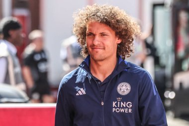 Leicester City 'nin Wout Faes' i Premier League maçı sırasında Nottingham Forest, Leicester City 'e karşı 11 Mayıs 2025' te İngiltere 'nin Nottingham şehrinde geldi.