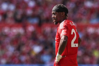 Nottingham Ormanı 'ndan Anthony Elanga Premier Lig maçı sırasında Nottingham Forest, Leicester City' ye karşı 11 Mayıs 2025 'te Nottingham, İngiltere' de.