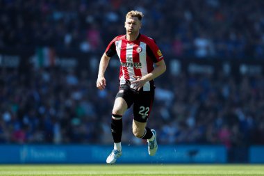 Brentford 'dan Nathan Collins Premier League maçı sırasında Ipswich Town, Brentford' a karşı Portman Road, Ipswich, İngiltere, 10 Mayıs 2025