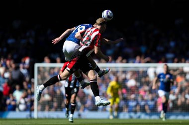 Ipswich Town 'dan Liam Delap ve Brentford' dan Nathan Collins Premier Lig karşılaşmasında Ipswich Town, Brentford 'a karşı Portman Road, Ipswich, İngiltere' de 10 Mayıs 2025