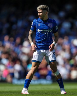 Ipswich Town 'dan Julio Enciso Premier Lig maçında Ipswich Town, Brentford' a karşı Ipswich Road, Ipswich, İngiltere, 10 Mayıs 2025