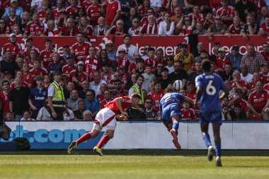 Nottingham Ormanı 'ndan Chris Wood Premier Lig maçında Nottingham Forest' a karşı Leicester City, Nottingham, İngiltere 'de 11 Mayıs 2025 tarihinde oynanan maçta 2-1 berabere kaldı.