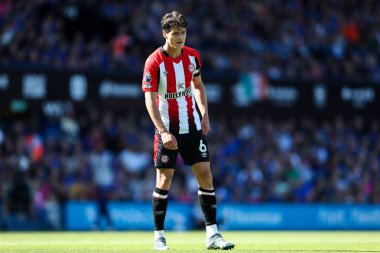 Brentford 'dan Christian Nrgaard Premier League maçında Ipswich Town, Brentford' a karşı Ipswich Road, Ipswich, İngiltere, 10 Mayıs 2025