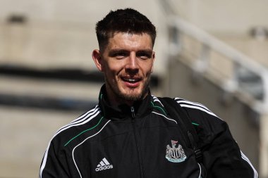 Newcastle United takımından Nick Pope, 11 Mayıs 2025 'te St. James' s Park, Newcastle, İngiltere 'de oynanan Premier League karşılaşmasında Chelsea' ye karşı Newcastle maçına geldi.