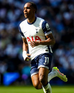 Tottenham Hotspur 'dan Mathys Tel Premier League maçı sırasında Tottenham Hotspur' a karşı Crystal Palace Tottenham Hotspur Stadyumu, Londra, 11 Mayıs 2025