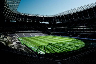 Tottenham Hotspur Stadyumu 'nun Tottenham Hotspur' a karşı Crystal Palace maçı öncesinde 11 Mayıs 2025 'te Londra' daki Tottenham Hotspur Stadyumu 'nda genel bir görüntüsü.